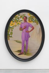 Portrait of Denola Grey by Kehinde Wiley contemporary artwork painting works on paper