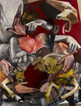 Stabat Mater Pathosformel 11 by W. K. Lyhne contemporary artwork painting