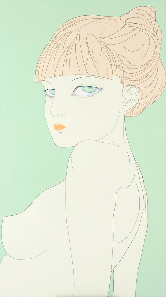 Lady Mint by Amano Yoshitaka contemporary artwork Painting