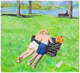 The Spring and Sunbeam by Zhu Jia contemporary artwork painting