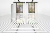 Zobop Broadband White and Chrome by Jim Lambie contemporary artwork sculpture