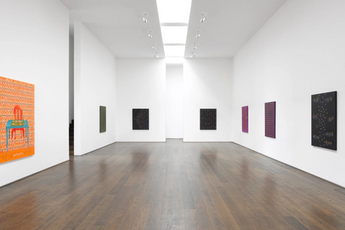 Contemporary art exhibition NS Harsha Camel and the tent times at Victoria Miro Wharf Road London United Kingdom
