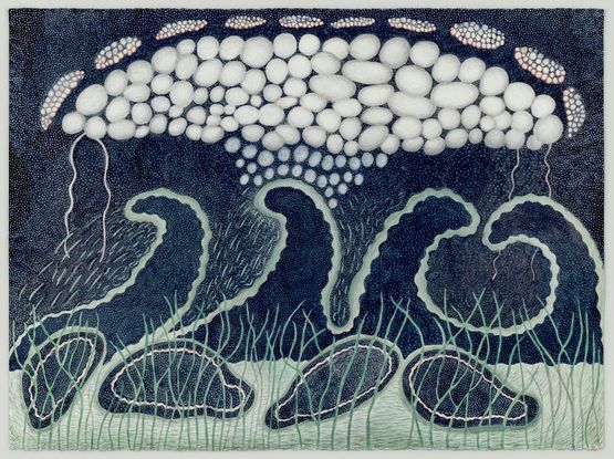 Tsunami 3 by Ann Leda Shapiro contemporary artwork Works on Paper