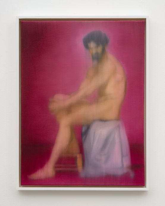 Seated Man by William E. Jones contemporary artwork Painting