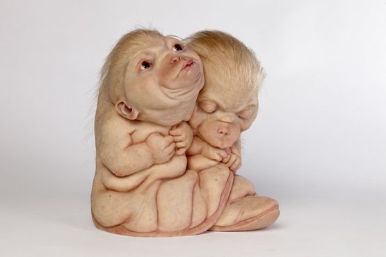 The Loafers by Patricia Piccinini contemporary artwork Sculpture