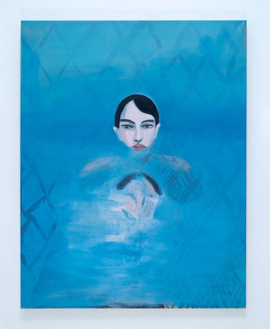 The Swimmer by Maureen Dougherty contemporary artwork Painting