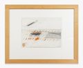 Fahrt durch eine Allee aus rostigen Blechen Die Bleche und ich gehen heim by Walter Pichler contemporary artwork Works on Paper