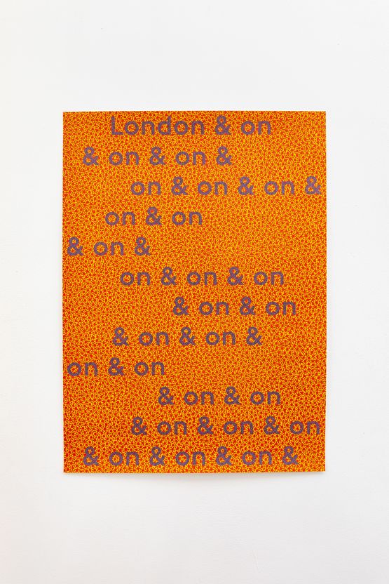 London  on  on by Jeremy Deller contemporary artwork Works on Paper