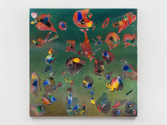 Pond on Hampstead Heath 5 by The Estate of Balraj Khanna contemporary artwork Painting