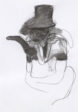Study for Mr Turner by Adrian Ghenie contemporary artwork drawing works on paper