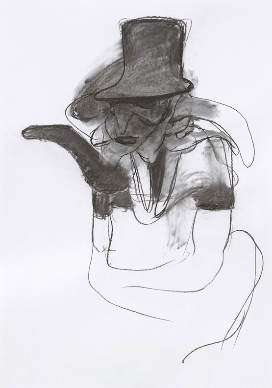 Study for Mr Turner by Adrian Ghenie contemporary artwork Works on Paper