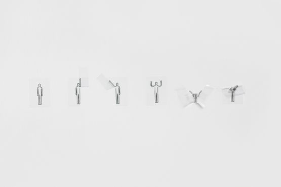 Non-opinion-holder Manifested by Two-dimensional Space and Folding Space by Wang Luyan contemporary artwork Drawing