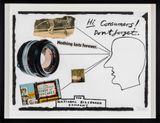 Hi Consumers Dont Forget Nothing Last Forever by Derek Boshier contemporary artwork works on paper mixed media