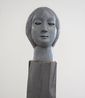 Untitled gray head with base by Vanessa Beecroft contemporary artwork Sculpture
