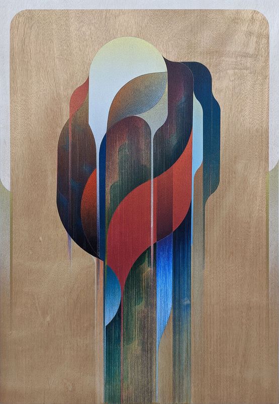 7th Waterfall by Omar Barquet contemporary artwork Painting