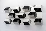 Prismas e Espelhos alto-relevo - n4  trabalho situado by Daniel Buren contemporary artwork sculpture