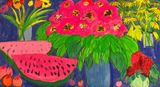Summer Feast by Walasse Ting contemporary artwork drawing