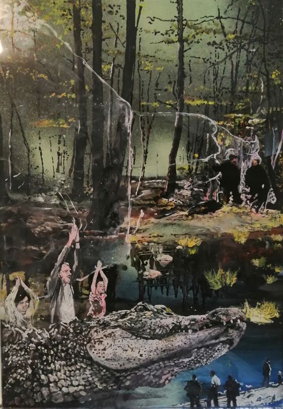 Das gegenwartige Bewusstsein by Wolf Hamm contemporary artwork Painting