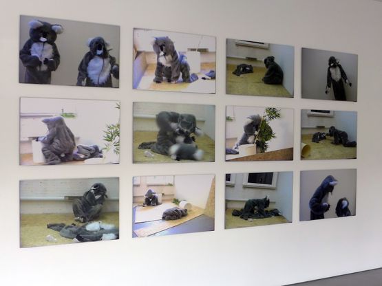 Audition for a Pair of Koalas White by Kathy Temin contemporary artwork Print