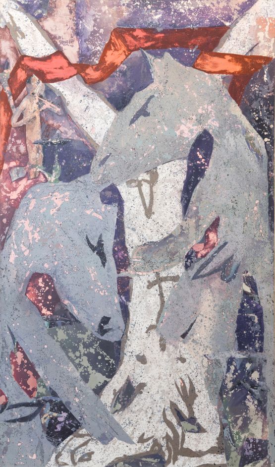 Untitled after Titian - the flaying of Marsyas by Christian Rothwangl contemporary artwork Painting