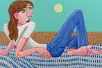 On the Beach by Brian Calvin contemporary artwork Painting