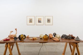 Contemporary art exhibition Lewis Fidock  Joshua Petherick Roland Topor Exposable mines and the impious canto at 1301SW Melbourne Australia