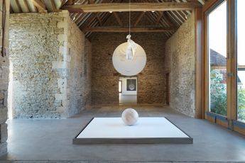 Contemporary art exhibition Takesada Matsutani drop in time at Hauser  Wirth Somerset United Kingdom