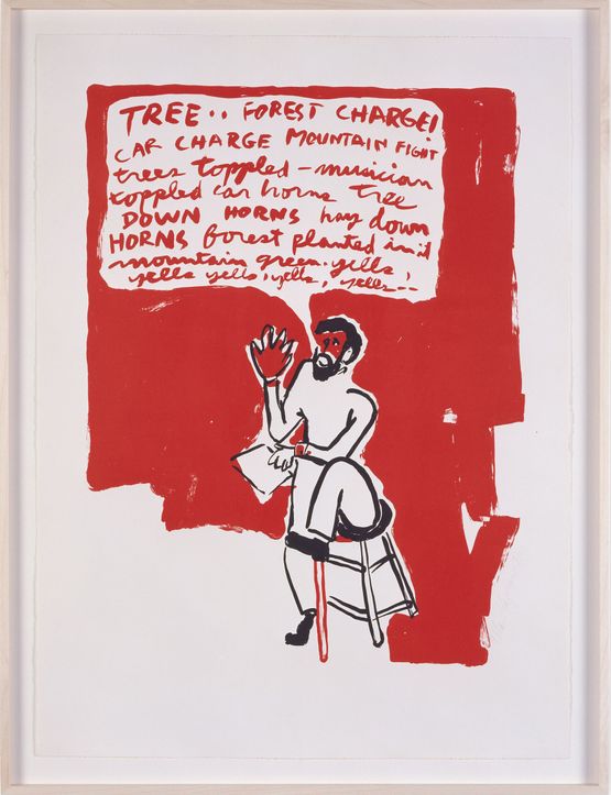 Tree by Allan Kaprow Estate contemporary artwork Print