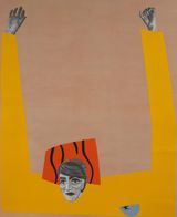 Ni los perros que jamas me olvidaron-IX by Edison Penafiel contemporary artwork painting photography textile