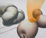 Apples and Croissant by Heemin Chung contemporary artwork painting