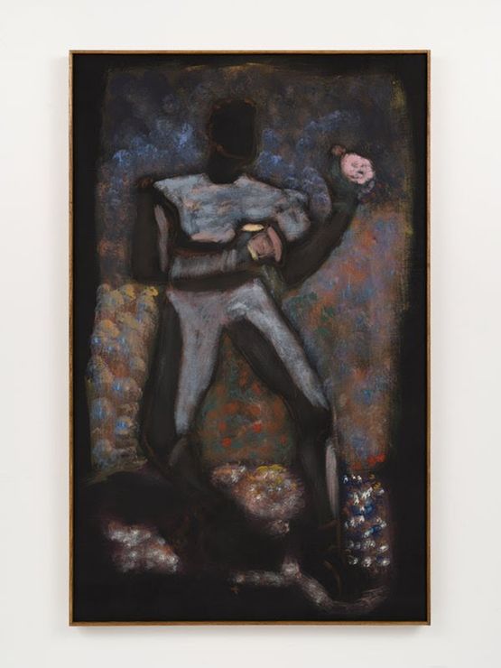 The Boxers Single Round Peach by Reggie Burrows Hodges contemporary artwork Painting