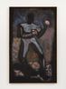 The Boxers Single Round Peach by Reggie Burrows Hodges contemporary artwork Painting
