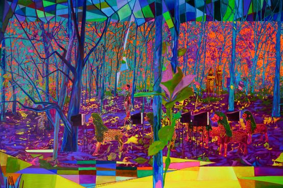 Seeking the ghost in the medium by Zico Albaiquni contemporary artwork Painting