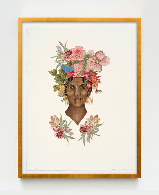 1000 faced by Suchitra Mattai contemporary artwork Textile
