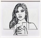 Henrietta by Ghada Amer contemporary artwork painting