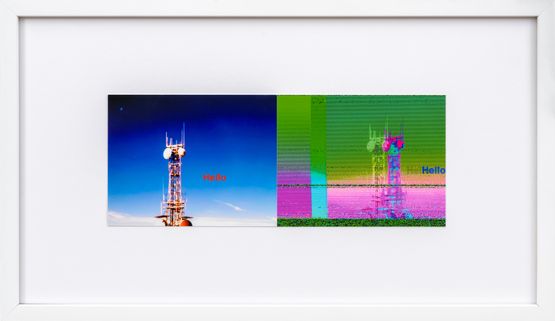 Hello Transmission to  from CAS-5A. Received Slovakia 2023-03-15 134315 to 135100 by Nye Thompson contemporary artwork Print