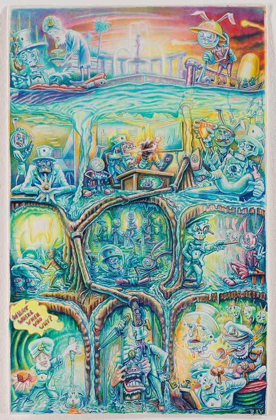 WWWWW by Robert Yarber contemporary artwork Drawing