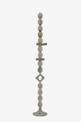 Egg Tower with Brazil by Erika Verzutti contemporary artwork sculpture