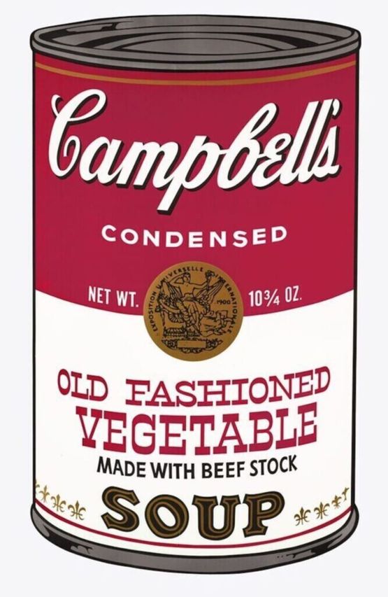 Campbells Soup Can Old Fashioned Vegetable by Andy Warhol contemporary artwork Works on Paper