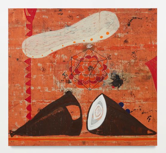 Spiritual Gangster 03 by Ouattara Watts contemporary artwork Painting