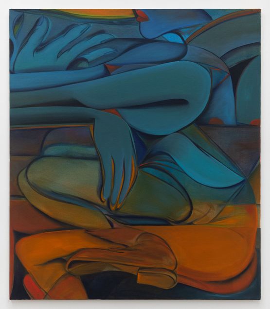 Crutch Boot Kiss by Julia Trybala contemporary artwork Painting