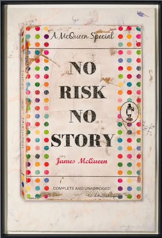 No Risk No Story by James Mcqueen contemporary artwork Works on Paper