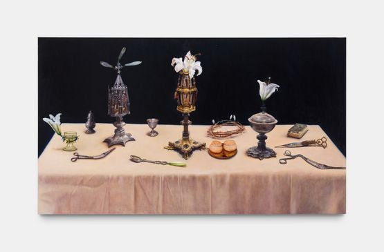 Still Life with Lilies by Teodora Axente contemporary artwork Painting
