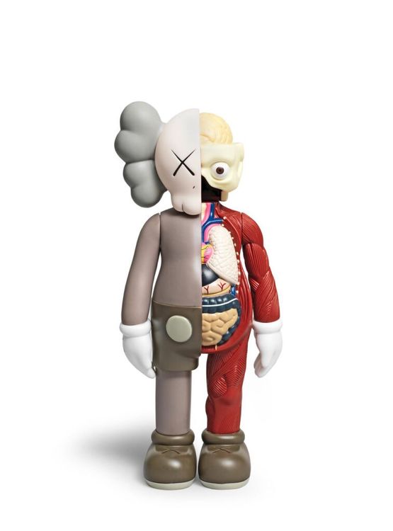 Dissected Companion brown by KAWS contemporary artwork Sculpture