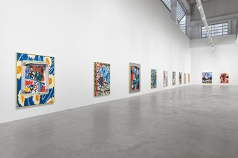 Contemporary art exhibition Ida Ekblad WE WERE PATIENT at Galerie Max Hetzler Potsdamer Strae Berlin Germany