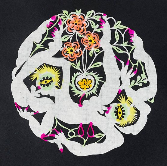 Joy  by Xiyadie contemporary artwork Works on Paper