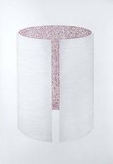 Extension of a collapsing landscape intubated futures 5 by Maryam Khosrovani contemporary artwork textile works on paper