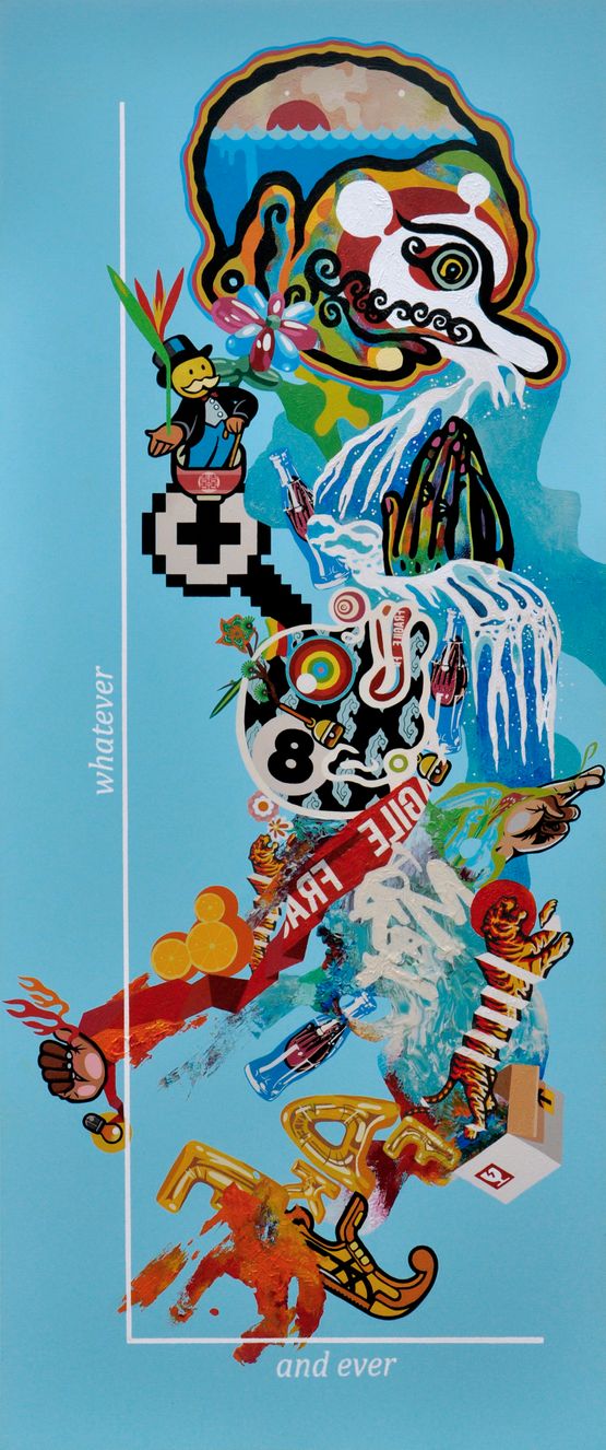 How to Measure Life III Graphic Chart by Indieguerillas contemporary artwork Painting