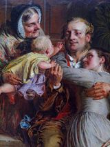 Detail from Not Guilty 1859 by Abraham Solomon British 1824-1862 Collection The J. Paul Getty Museum California. 1.3 by Haruhiko Sameshima contemporary artwork photography