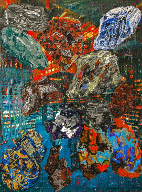 Untitled Minerals by Thasnai Sethaseree contemporary artwork Painting